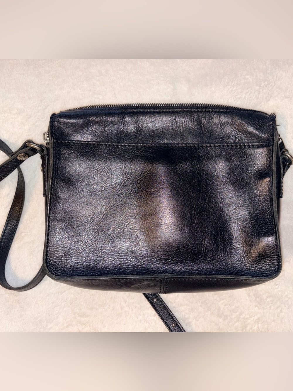 Patricia Nash Black Leather Crossbody Bag - Picture 3 of 10